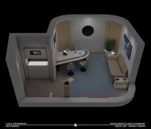 The twin ready rooms aboard the Bly are modest but comfortable.